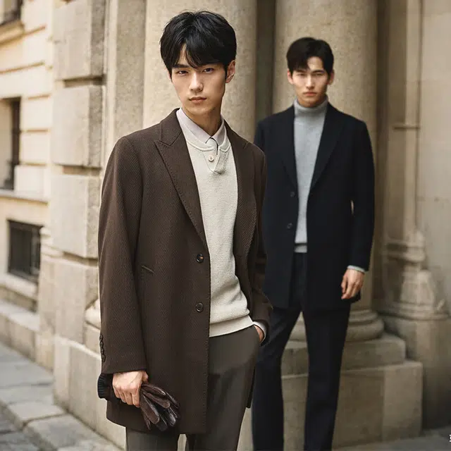 SAINT ANGELO Chis Chesterfield Wool Coat