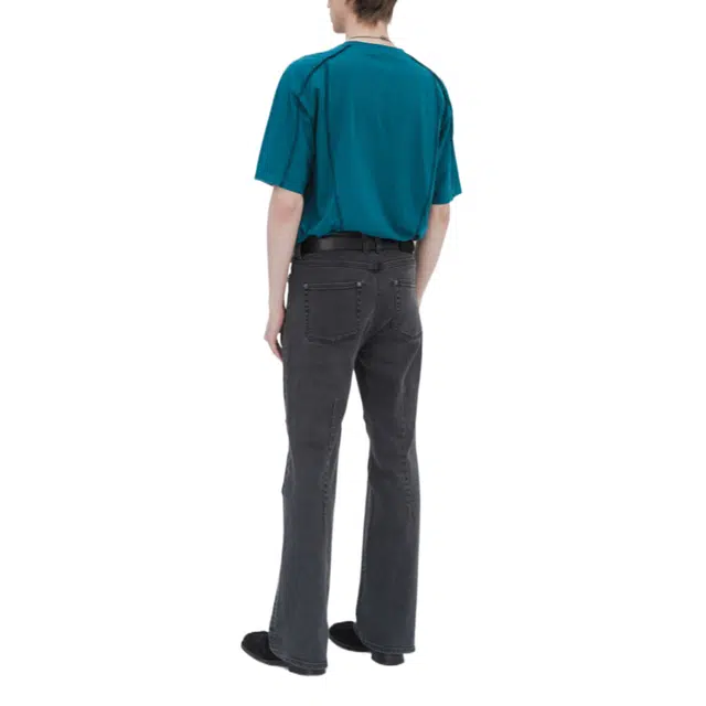 BESLOW DOUBLE KNEE FLARE JEANS