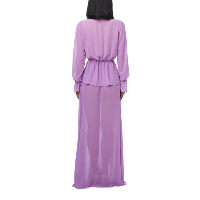 NAKED WARDROBE Maxi Skirt Chiffon