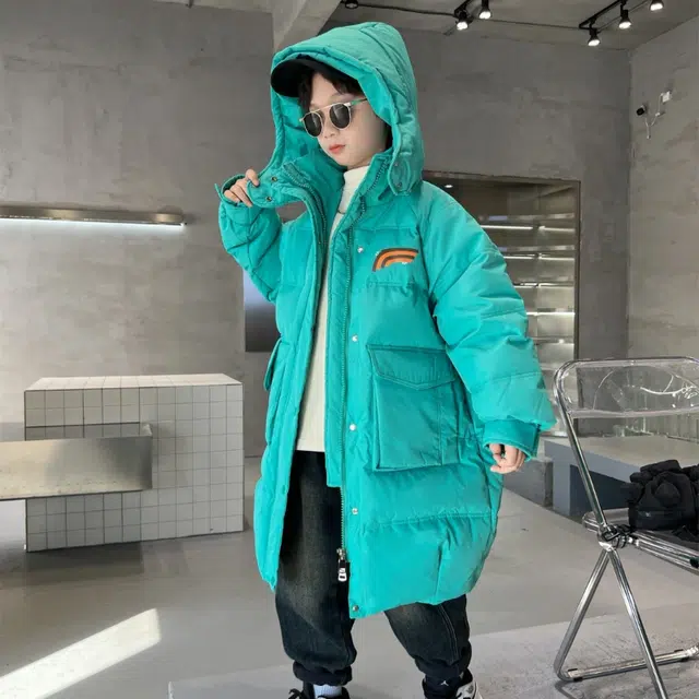 雅鹿棉衣 洋气宽松保暖纯色百搭时尚加绒加厚长袖 青少年