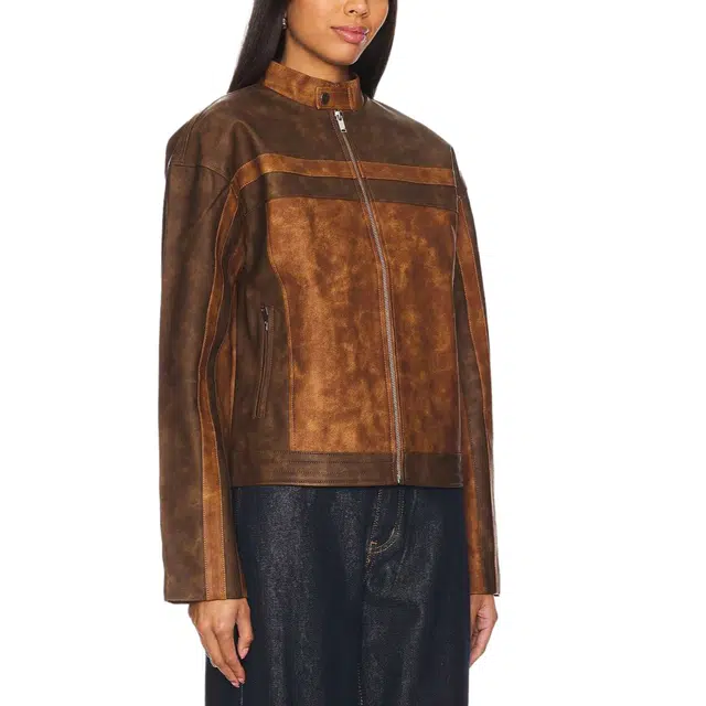 SUPERDOWN Faux Leather Moto Jacket Katrina