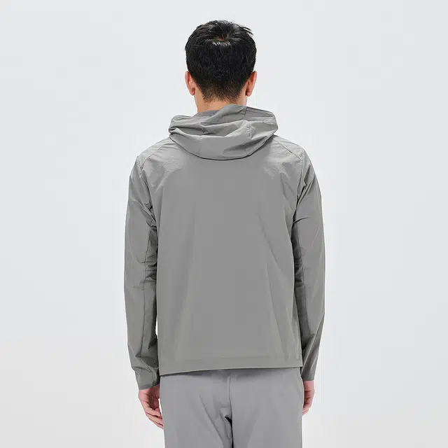 利郎 轻薄商务休闲连帽纯色空调服皮肤衣夹克外套 男款
