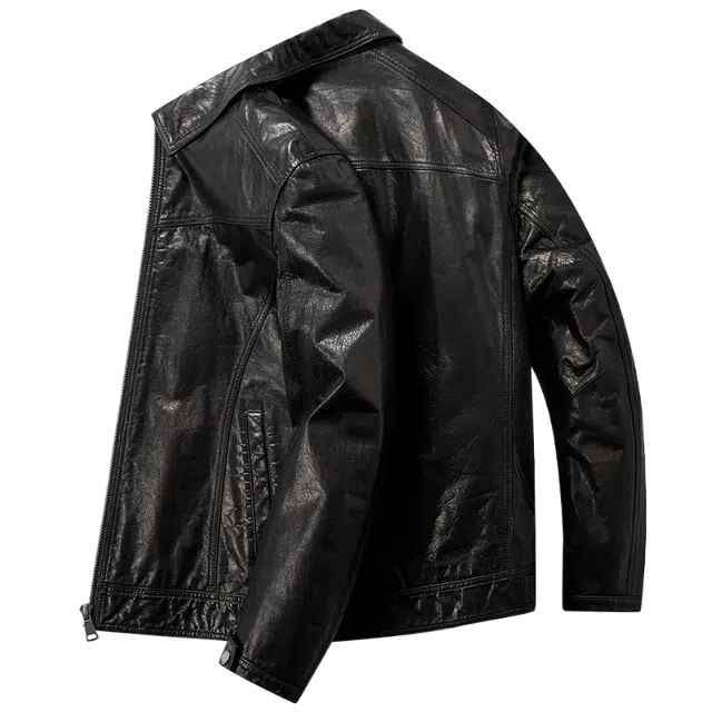 LH HOMME 2025 Slim Fit Leather Jacket
