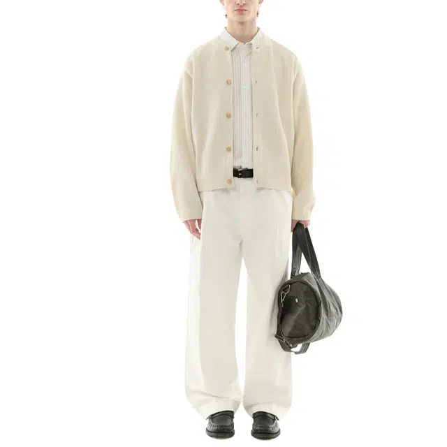 BESLOW CREW NECK SHORT CARDIGAN