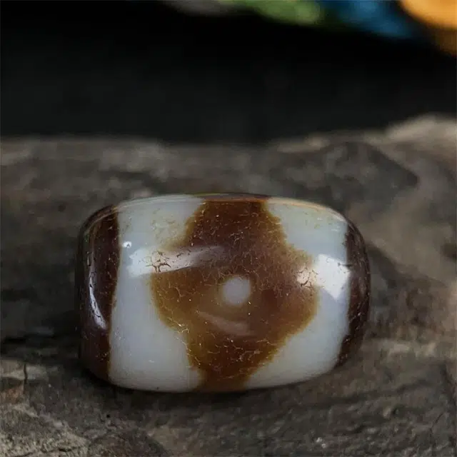 灵运宝 #转运招财藏区三眼天珠老矿风化油润包浆老料器磨损到位 一物一图#好运 玛瑙 吊坠 男女同款情侣款