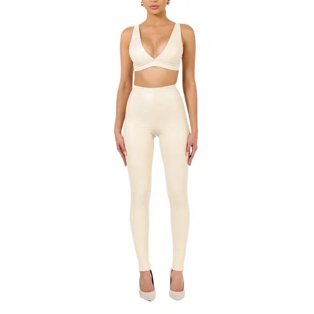 NAKED WARDROBE High Waist Legging Vegan Leather