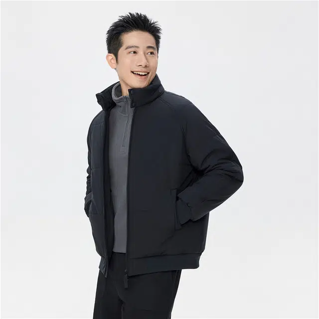 佐丹奴 立领插肩袖梭织棉衣外套棉服 男款