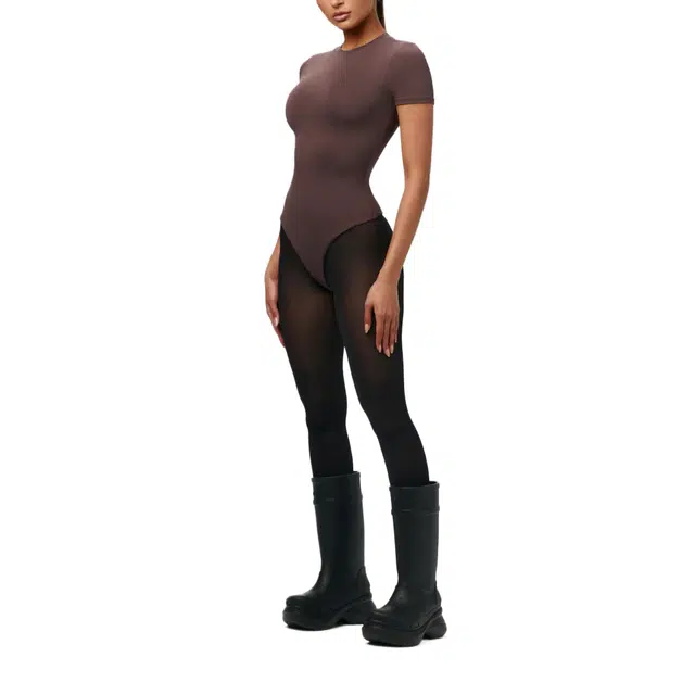 NAKED WARDROBE NW Crewneck Short Sleeve Bodysuit