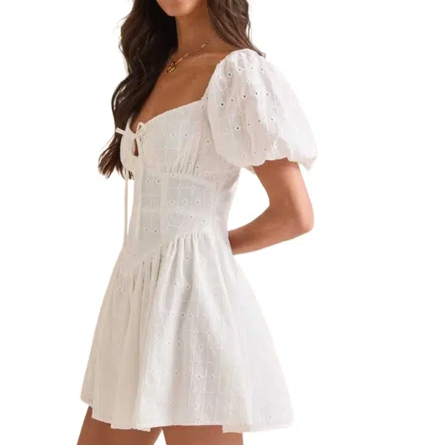 ALTAR'D STATE Tillee Eyelet Mini Dress