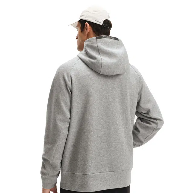 比音勒芬 金秋臻选礼遇中秋国庆赠长辈静默复古老钱风穿搭舒适百搭时尚大气气质都市质感基础超柔空气层运动柔软连帽外套夹克 男款