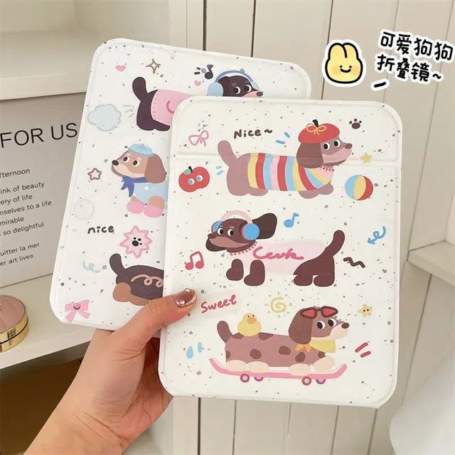 东方亮洁 可爱腊肠狗狗化妆镜