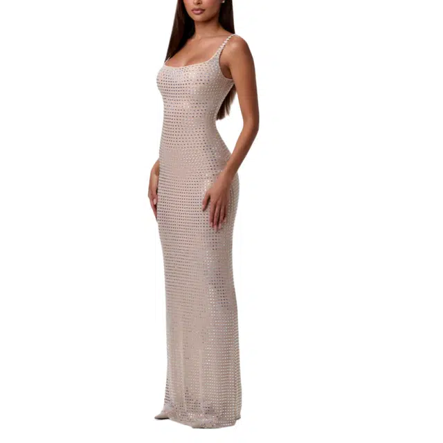 NAKED WARDROBE Tank Maxi Dress Crystal