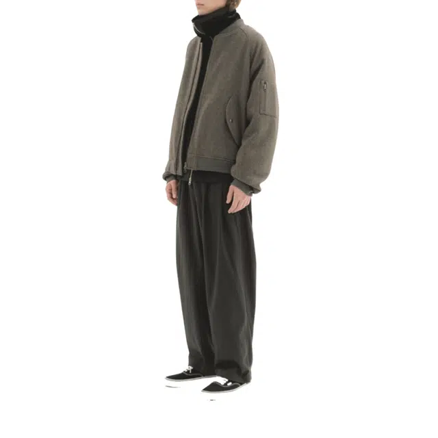 BESLOW WOOL MA-1 JUMPER MELANGE