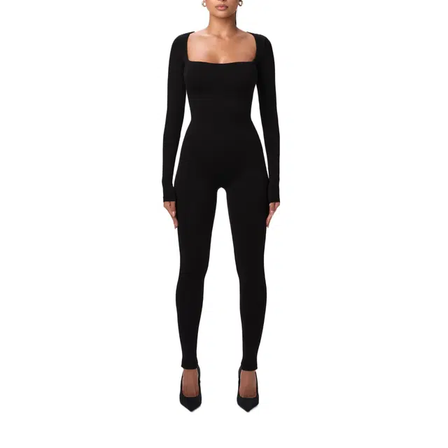 NAKED WARDROBE Square Neck Jumpsuit NW