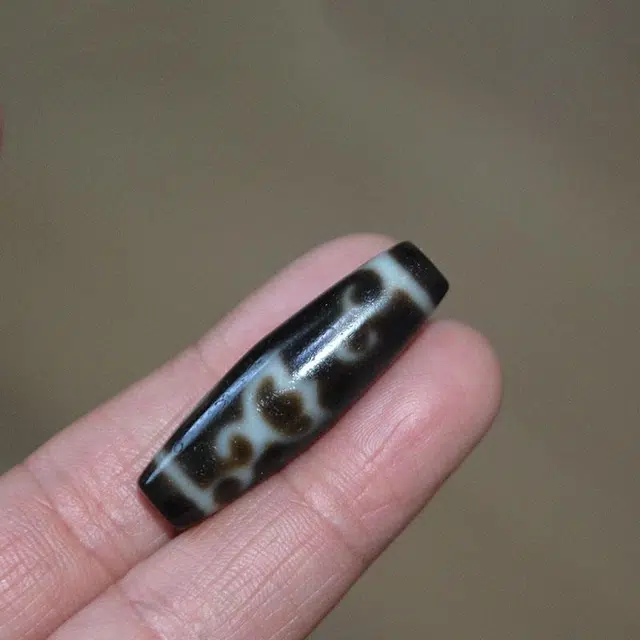 灵运宝 【师傅已加能量】#转运招财西藏藏区莲花天珠高油包浆细腻手工正品老矿风化油润包浆老料器磨损到位 玛瑙 吊坠 男女同款情侣款