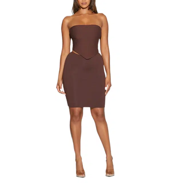 NAKED WARDROBE NW Handkerchief Crop Top NW Collection