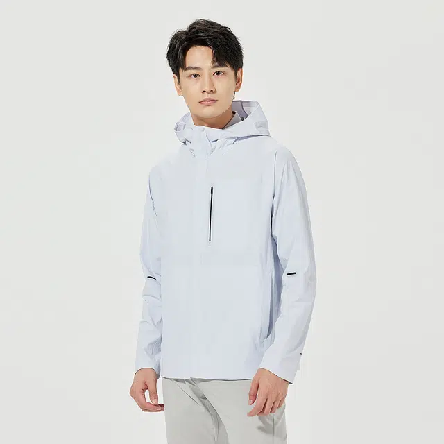 利郎 时尚都市简约连帽休闲百搭款轻薄防晒服 男款