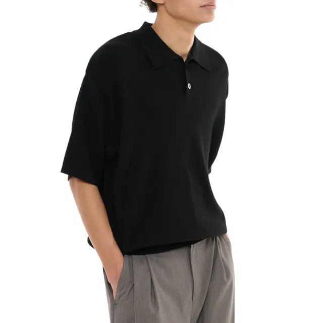 BESLOW FINE KNIT POLO SHIRTS Polo