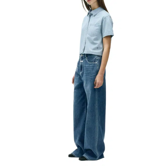 MARITHE FRANCOIS GIRBAUD W SUMMER WIDE DENIM PANTS