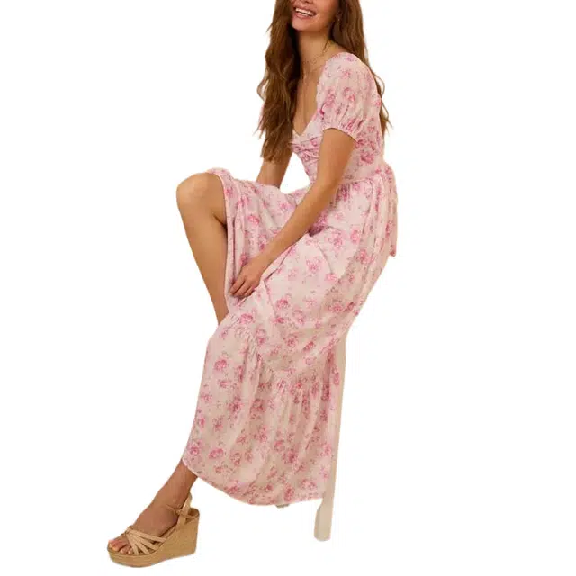 ALTAR'D STATE Abrielle Floral Maxi Dress