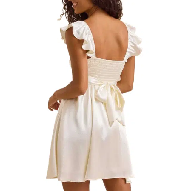 ALTAR'D STATE Satin Mini Dress Kristen