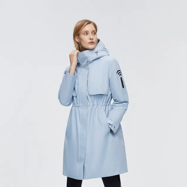 波司登 三合一户外防风防水鹅绒内胆可脱卸连帽羽绒服 女款