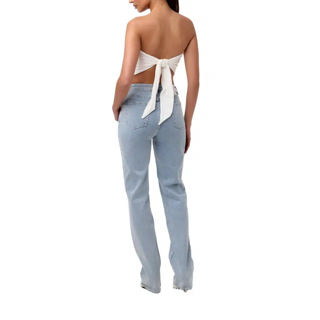 NAKED WARDROBE NW Handkerchief Crop Top