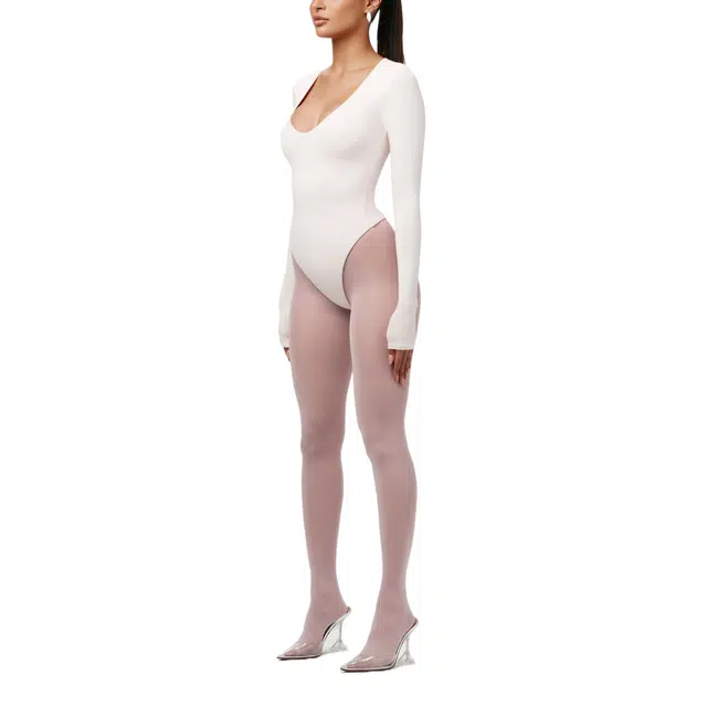 NAKED WARDROBE Round Neck Bodysuit NW