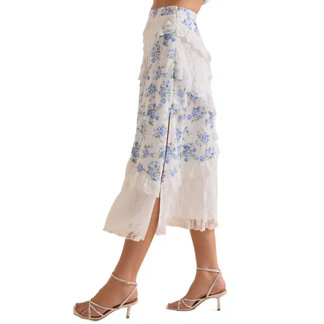 ALTAR'D STATE Lace Midi Skirt Kaicy