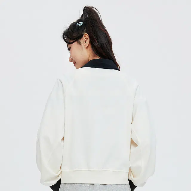 美特斯邦威 美式休闲夹克百搭开衫长袖外套卫衣 女款