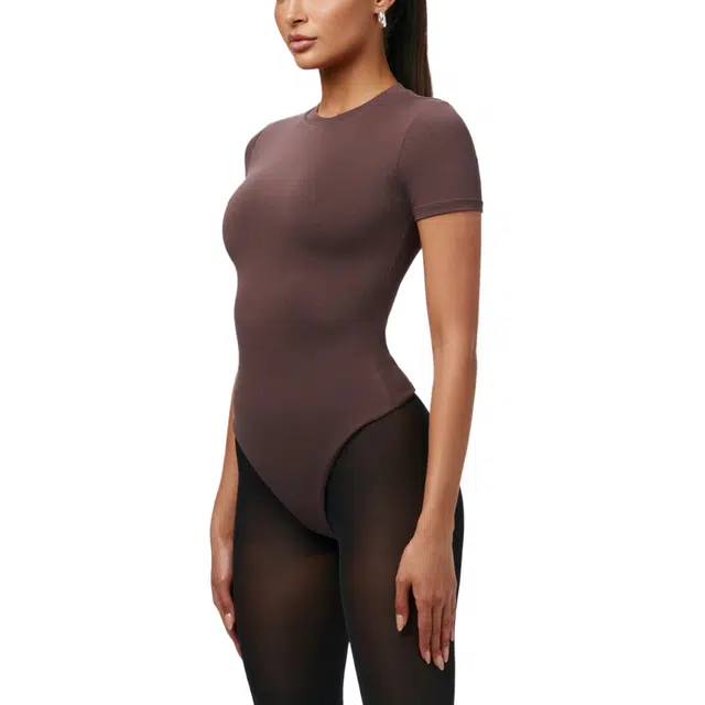 NAKED WARDROBE NW Crewneck Short Sleeve Bodysuit