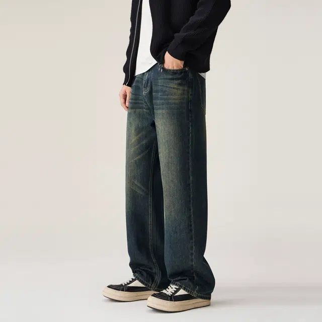 海尔斯 复古简约百搭潮流时尚牛仔裤 男款