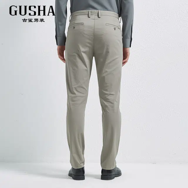 古鲨 时尚亲肤简约舒适百搭休闲裤 男款
