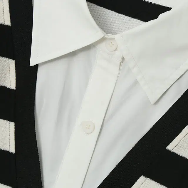 惟友 通勤条纹长袖衬衫 女款