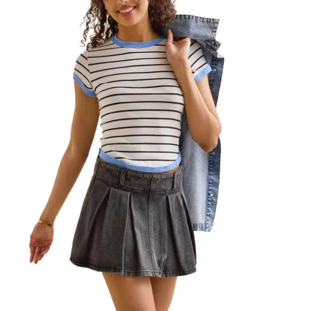 ALTAR'D STATE Jupiter Denim Cheer Skort