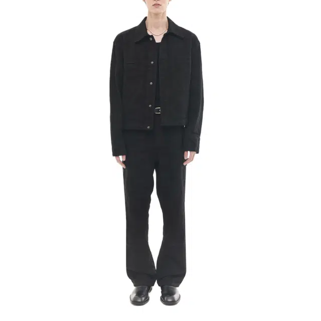 BESLOW JACQUARD DENIM WORK PANTS