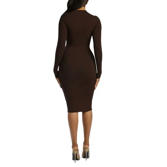 NAKED WARDROBE NW Sculpt Midi Dress