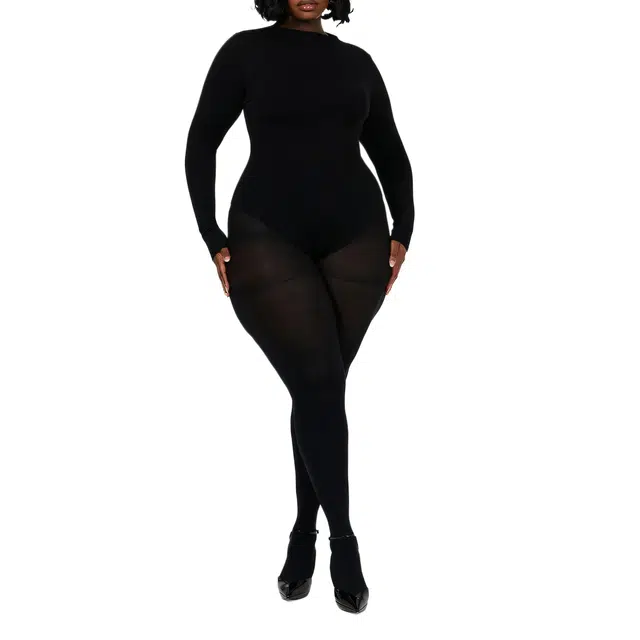 NAKED WARDROBE NW SCULPT MOCK NECK BODYSUIT CURVE