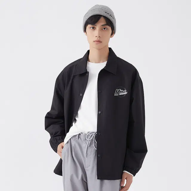 美特斯邦威 国潮休闲翻领宽松夹克外套 男款