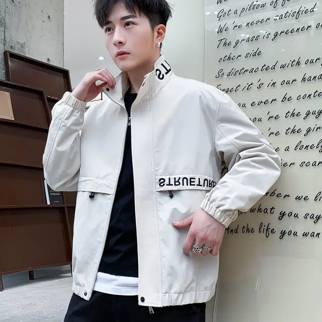 金盾 休闲百搭薄款立领夹克 男款