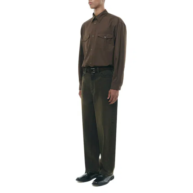 BESLOW TWIST SEAM DENIM PANTS