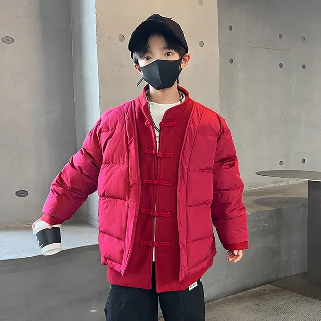 雅鹿羽绒服 冬季羽绒服系列 时尚洋气纯色防水防风保暖长袖 青少年