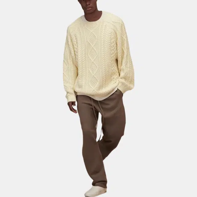 Fear of God Essentials FW22 Cable Knit Canary