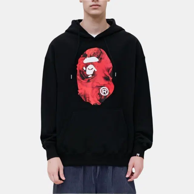 A BATHING APE FW24 Floral Camo Ape Head Hoodie
