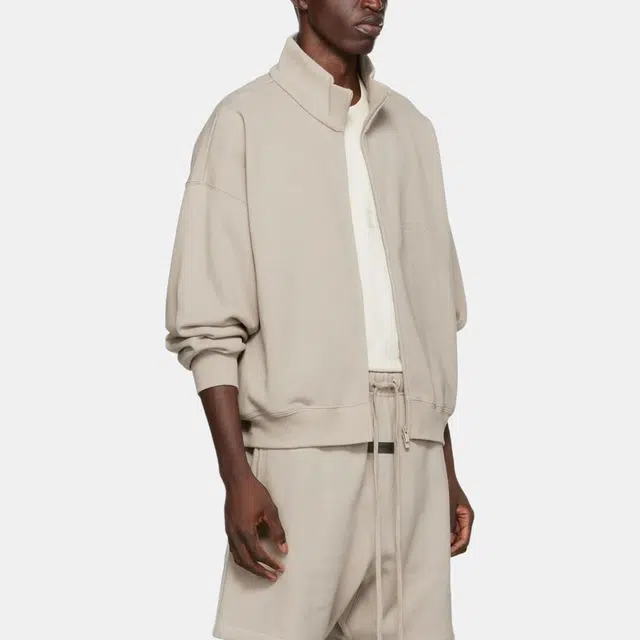 Fear of God Essentials FW22 Fullzip jacket Smoke Logo