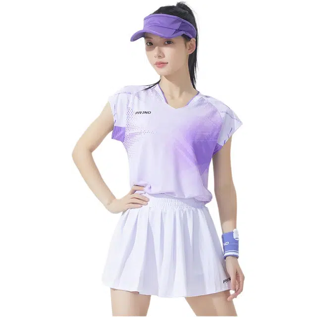浦锐 速干飞袖运动短袖羽毛球服 男女同款