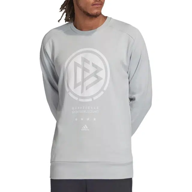 adidas 2020 Euro Cup Crewneck Sweatshirt Silver