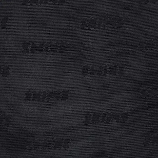 SKIMS JACQUARD LACE SLIP DRESS ONYX