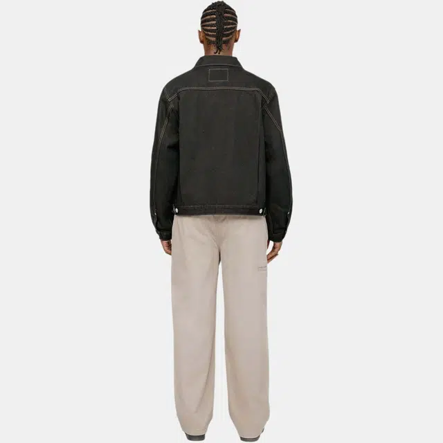 Stussy x Levi's SS24 Logo Embroidered Trucker Jacket Black