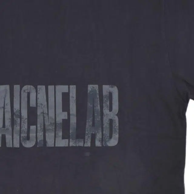 Balenciaga Graphic Logo T-Shirt Dark Grey